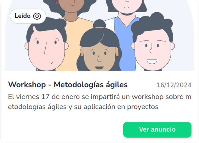 Anuncios internos en Plurals